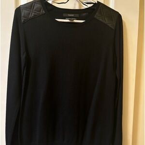 NWT Tahari Black Merino sweater Size S